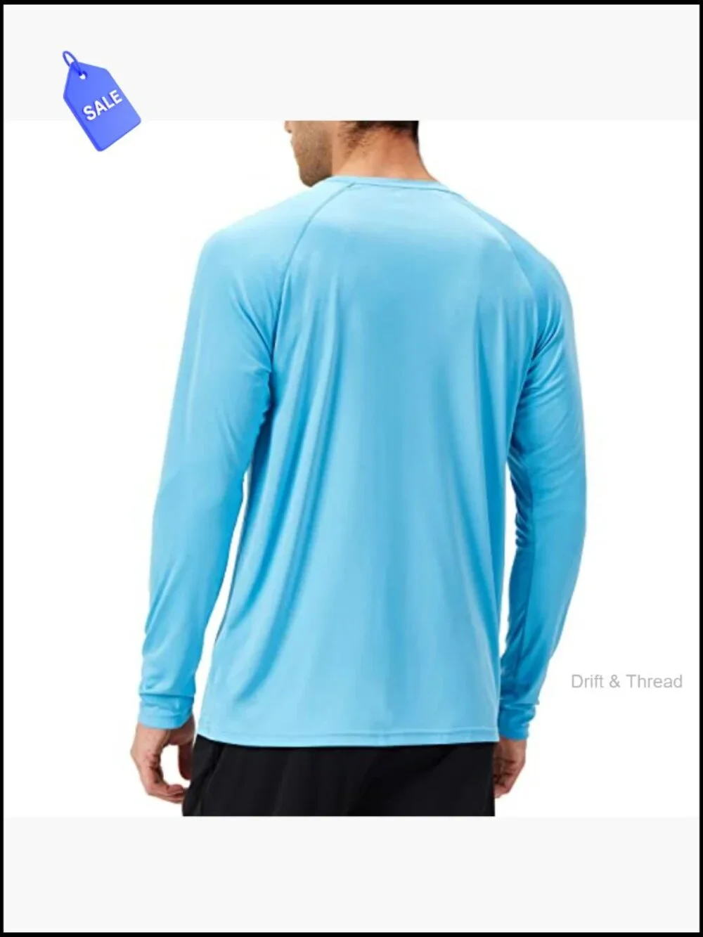 UPF 50+ Long Sleeve Rash Guard Sun Protection Shirt Quick Dry Lightweight for